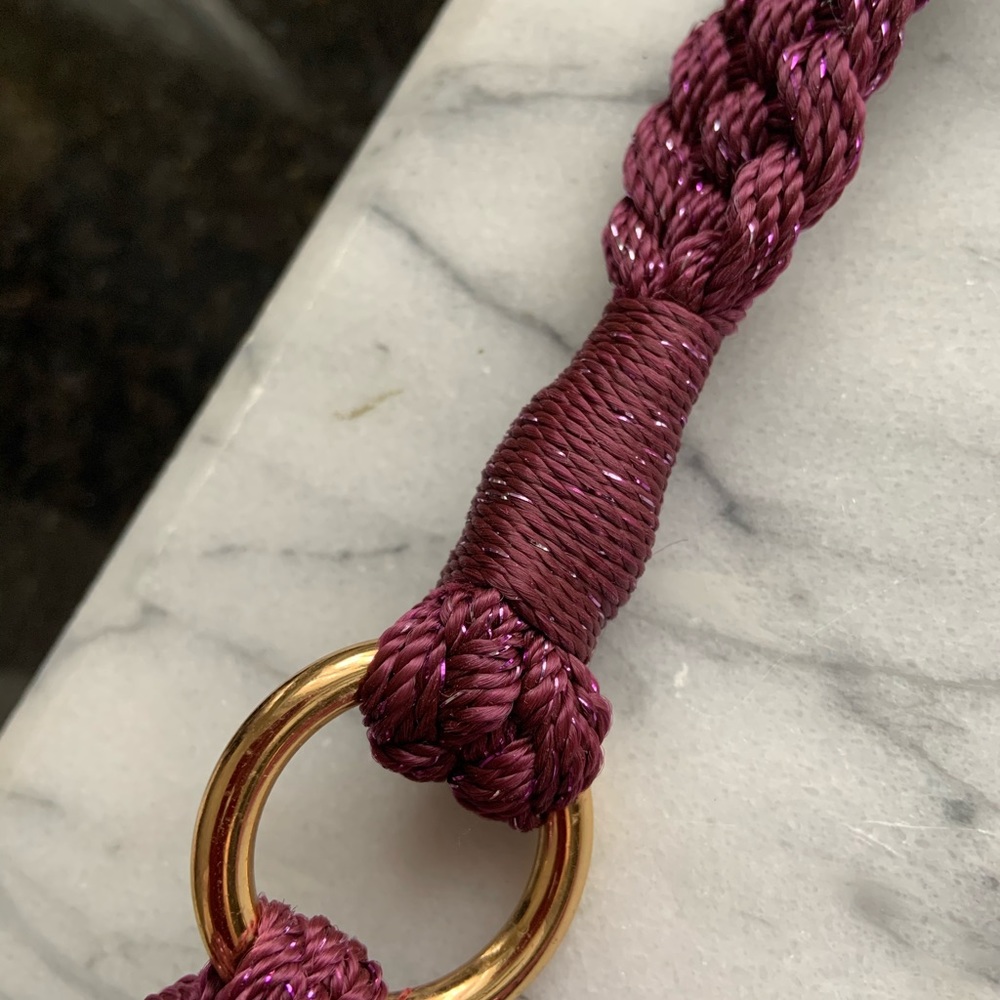 Lina Purple Knitted Purse - Picture 7 of 8